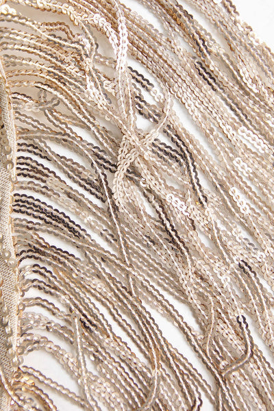 Sienna | Funkelndes Pailletten-Fransen-Kleid mit Neckholder – Glamour & Eleganz für besondere Nächte