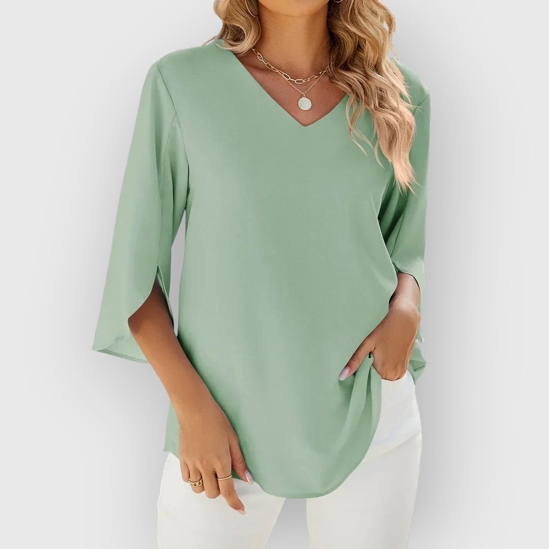 Rachel | Bluse mit V-Ausschnitt