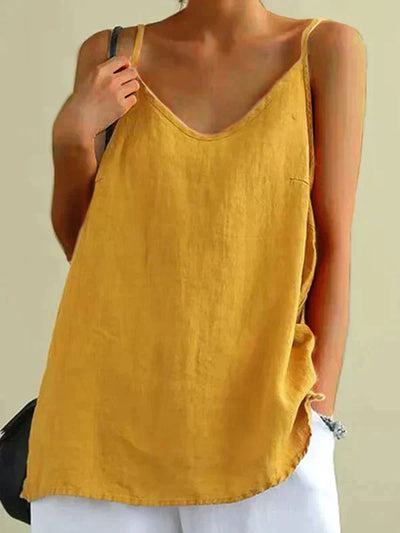 Hedvig - Sommer Leinen Top