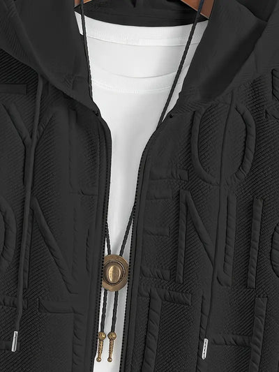 Henryk – Elegante Kurze Ärmel Kapuzen Mit Reißverschluss