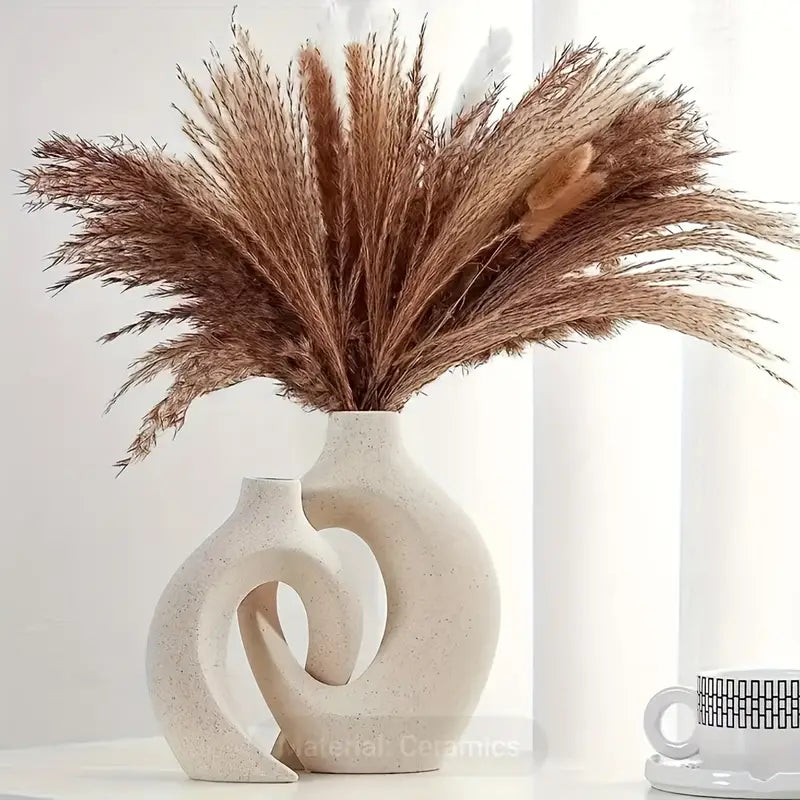 Zendoo | Nordische Boho Vase aus weißer Keramik