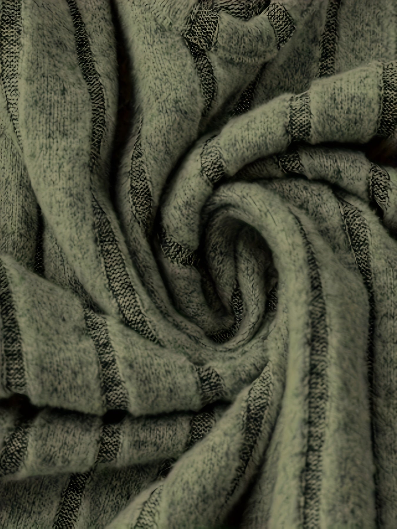 Stilvolles Geripptes V-Ausschnitt A-Linie Langarm Elegantes Kleid Für Damen | Ideal für jeden Anlass