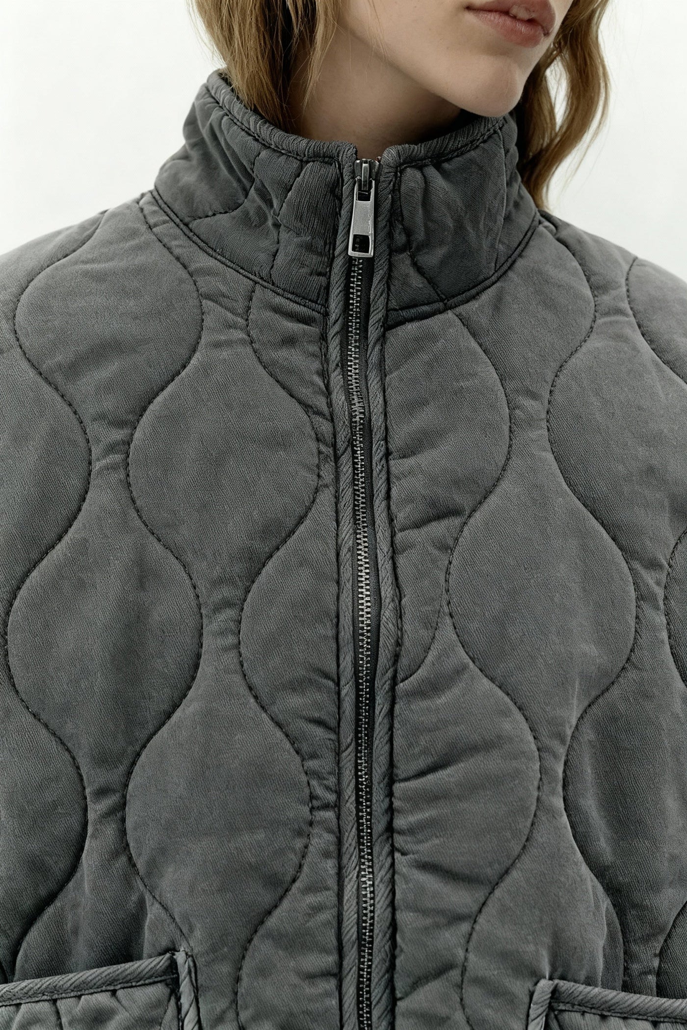 Kyrie | Damen Steppjacke Mit Hohem Kragen