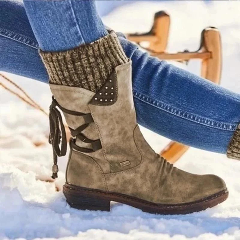 Damen-Winterstiefeletten | Schnürung