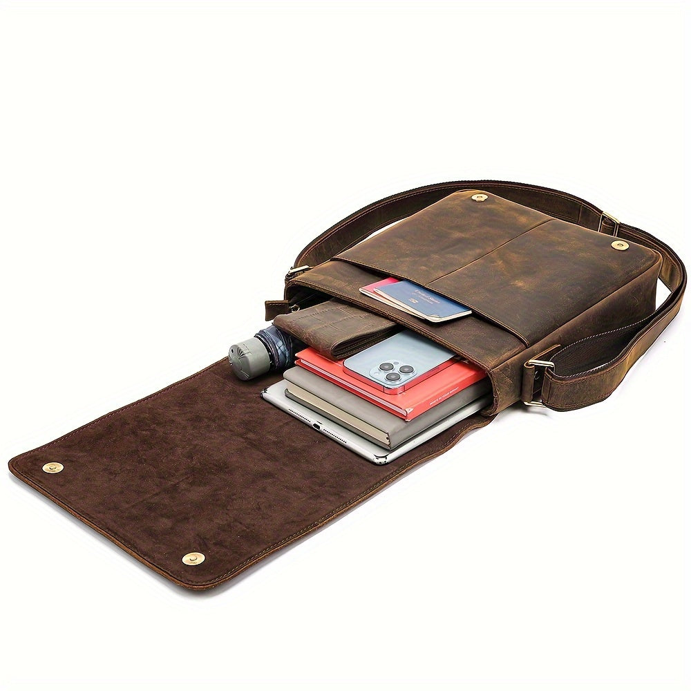 Weston | Klassische Leder-Umhängetasche mit strapazierfähigem Design