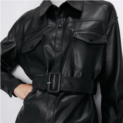 Leder Trenchcoat für Damen  – Stilvoll & Zeitlos