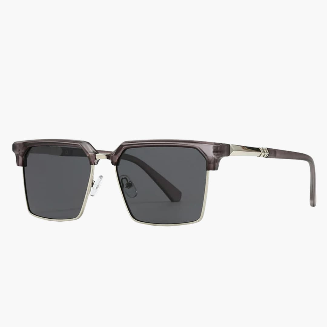 Männer Sonnenbrille mit eckiger Fassung und UV400 Schutz