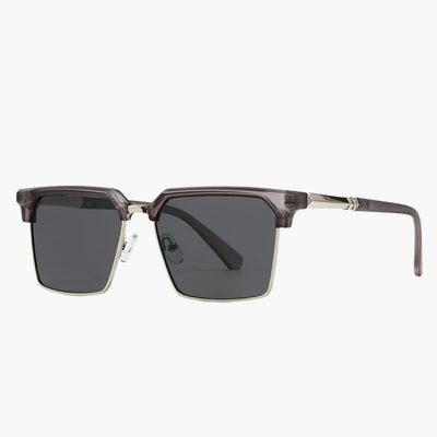 Männer Sonnenbrille mit eckiger Fassung und UV400 Schutz
