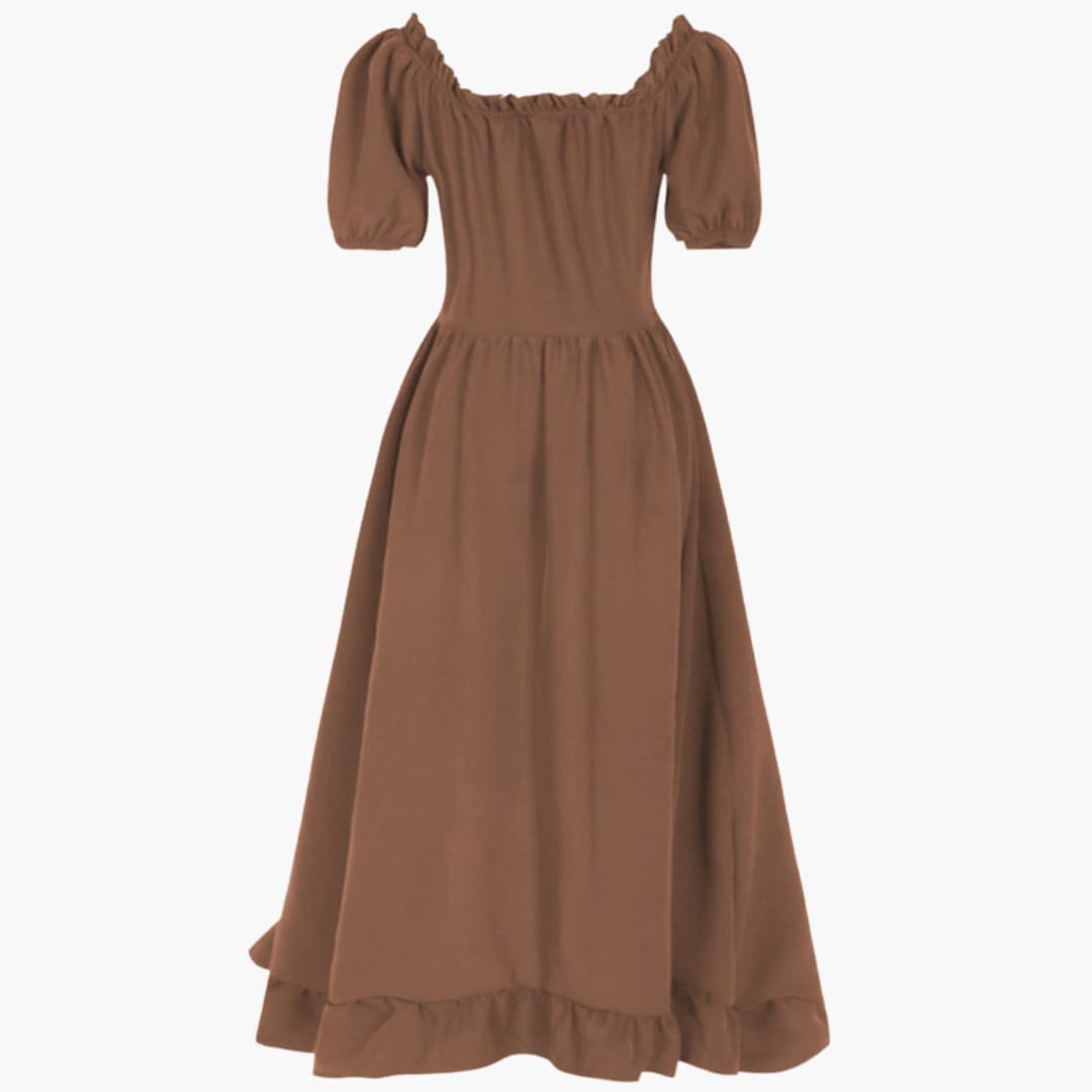 Oktoberfest Dirndl Kleid 2025 mit Rüschen für Damen