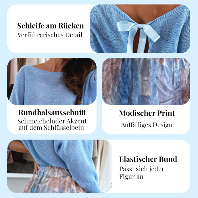 Sky Muse Zweiteiler – Pullover & Maxirock im Dreamy Look