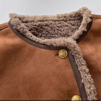 Fiona – Warme Lammfelljacke