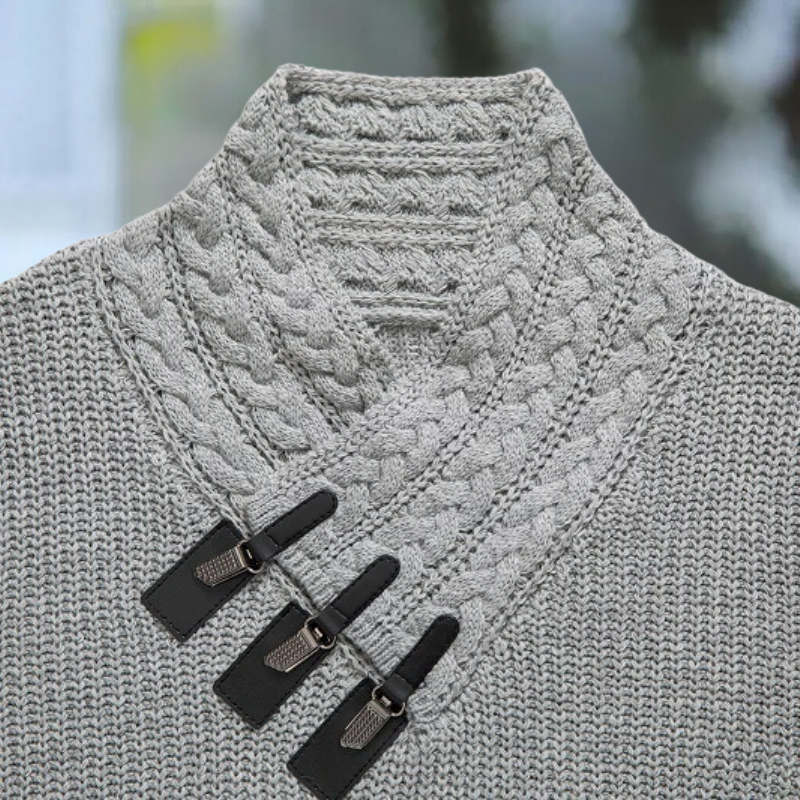 Galen - Langärmeliger Strickpullover