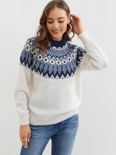 ChicBoho - Trendiger Böhmischer Strickpullover für Damen