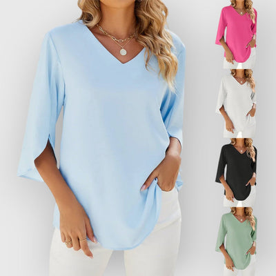 Rachel | Bluse mit V-Ausschnitt