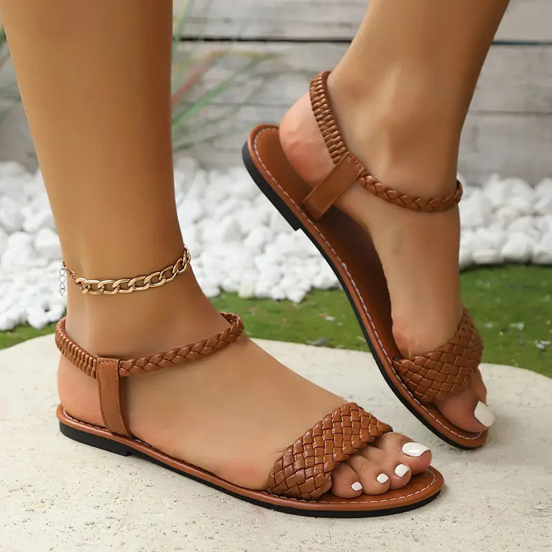 Angela™ – Flache Sandalen mit Flechtdetail für Damen