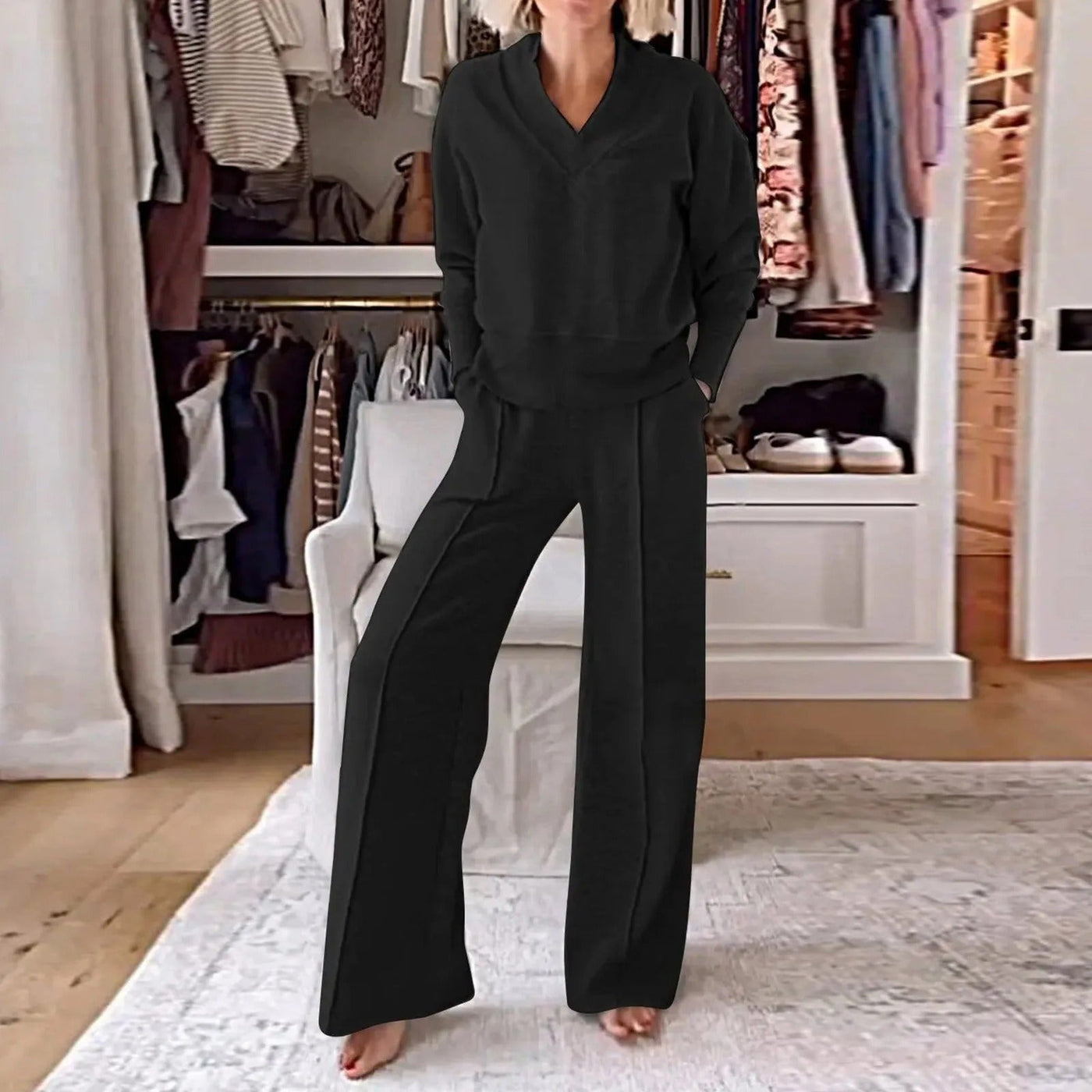 Hanna - Bequemes Oberteil Und Hosenset