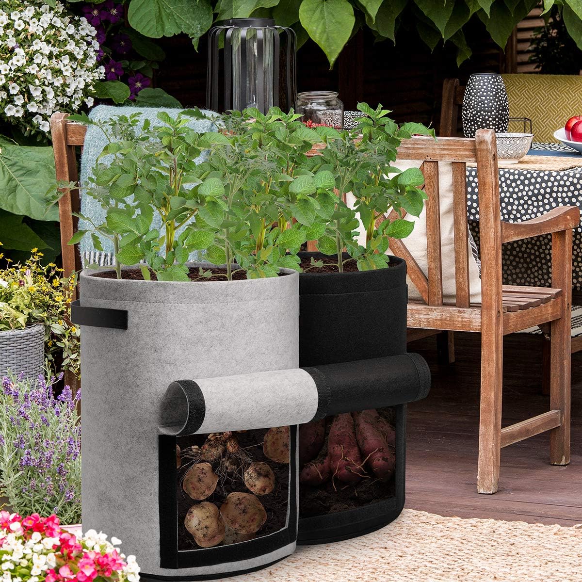 GrünerTote™ Atmungsaktive Pflanzenlagerung