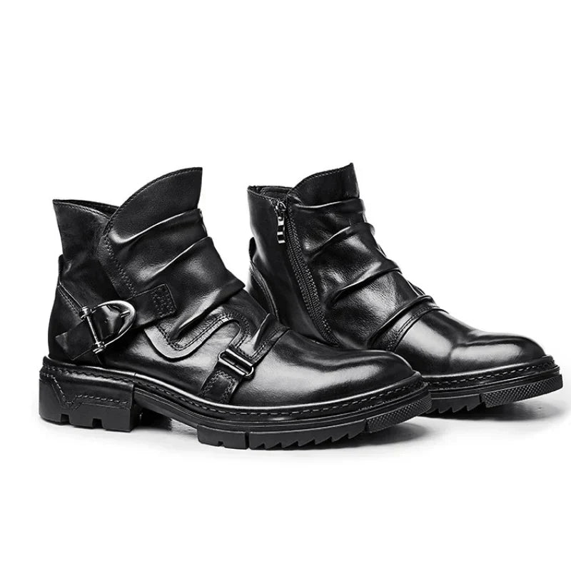 Arjen - Biker Stiefel Aus Leder