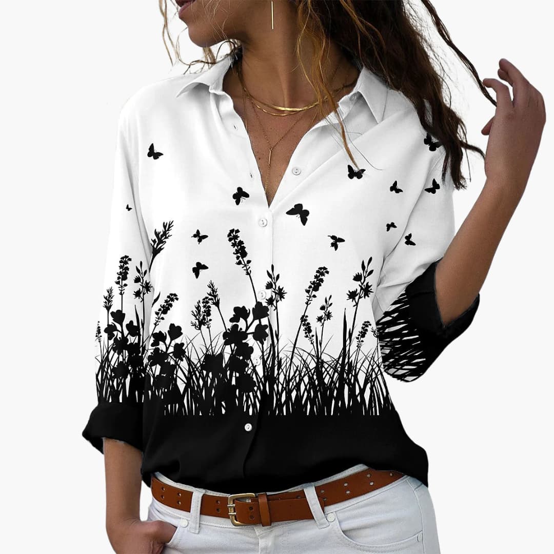 Sommer Top für Damen mit Blumenprint - Lässig & Modern