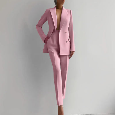 Nika Elegantes Blazer- und Hosen-Set