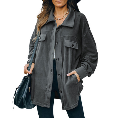 Strickjacke mit Fleece – Stilvolles Jacken-Shirt für Damen