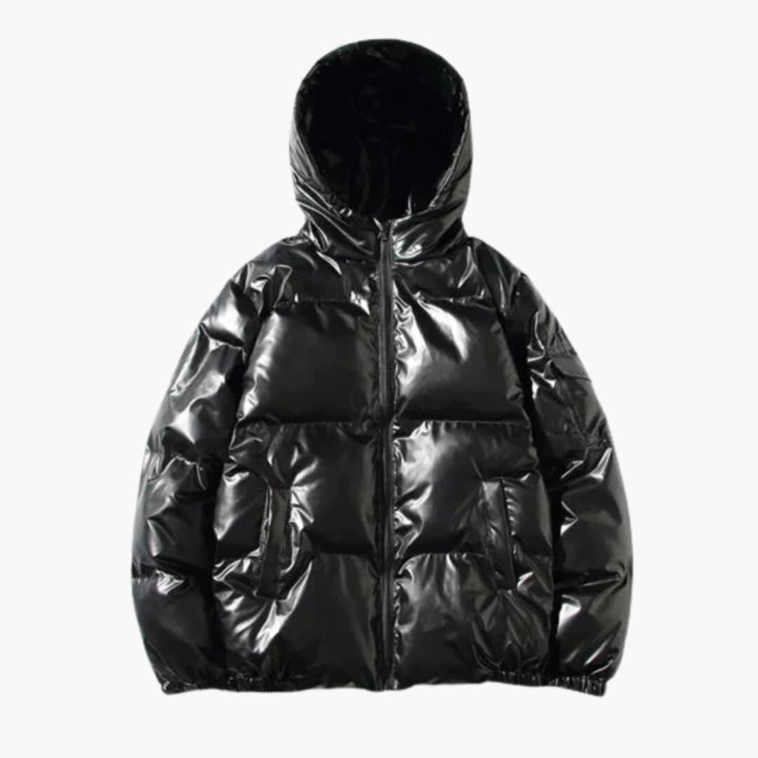 Metallic Winter Pufferjacke für Herren