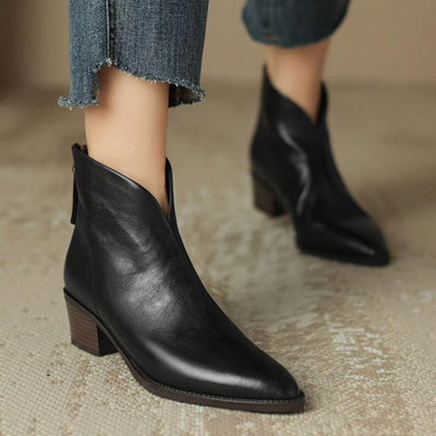 Charline – Elegante  Reißverschlussn Rückseite Stiefeletten