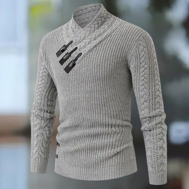 Galen - Langärmeliger Strickpullover