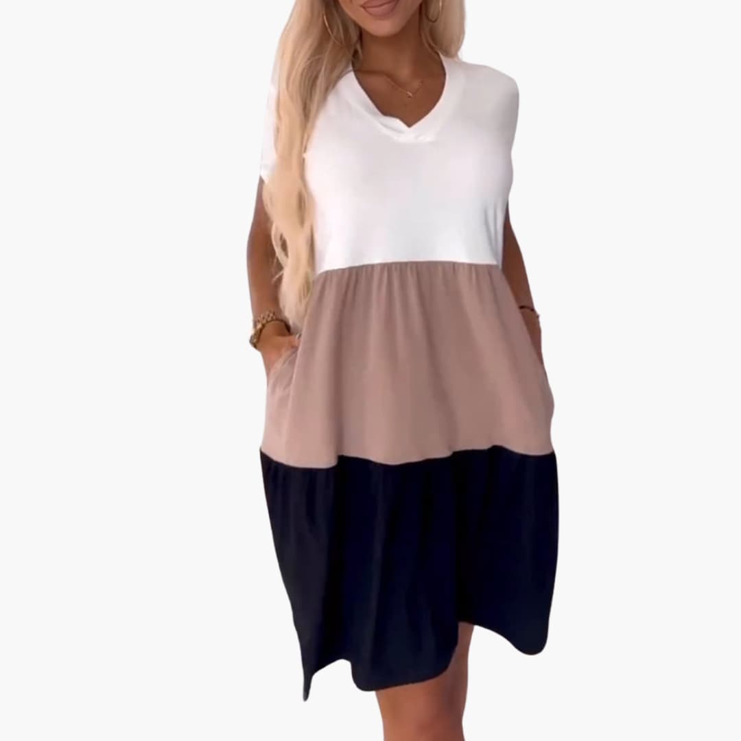 Freizeitkleid Damen - Casual Kleid mit Farbverlauf & Stil