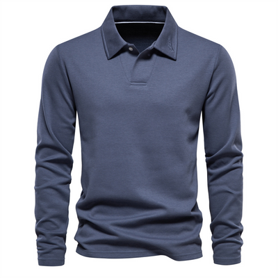 Langarm Poloshirt für Herren – Komfortabel & Zeitlos