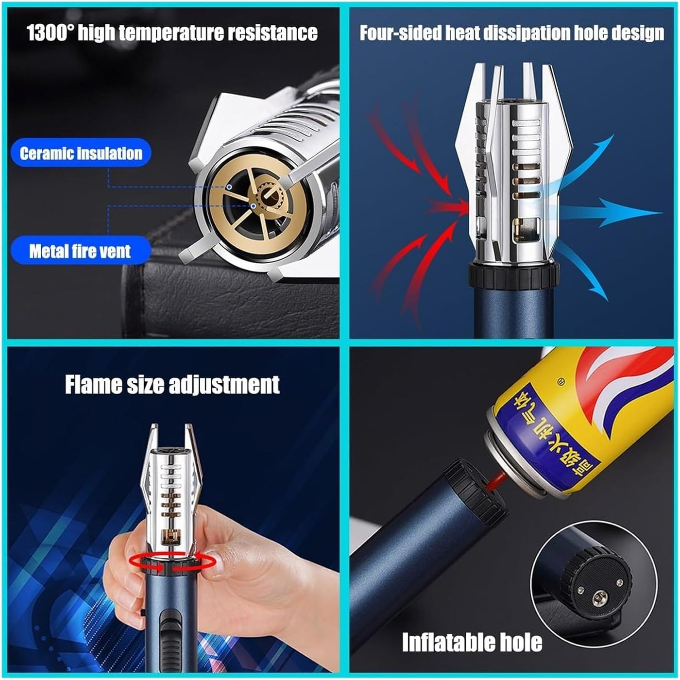 TurboFlamme™ Leistungsstarke winddichte Zündung