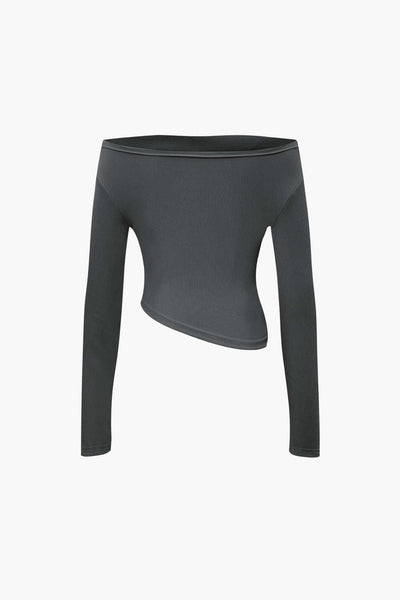 Daniela | Elegantes Zweiteiler-Set mit Asymmetrischem Oberteil & Weiten Hosen