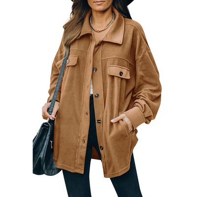 Strickjacke mit Fleece – Stilvolles Jacken-Shirt für Damen