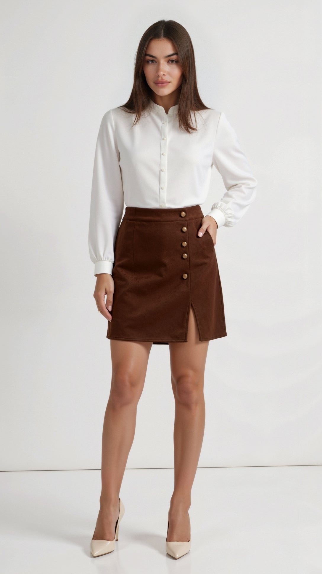 Hope Buttoned Skirt