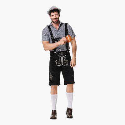Besticktes Trachten Lederhosen Kostüm für Herren - Oktoberfest 2025