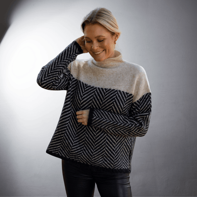 Ebba | Nachhaltiger Baumwoll-Turtleneck-Pullover