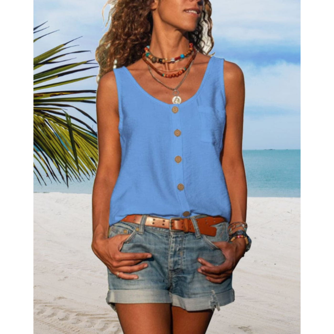 Armance | Damenoberteil | Lockere Passform und V-Ausschnitt