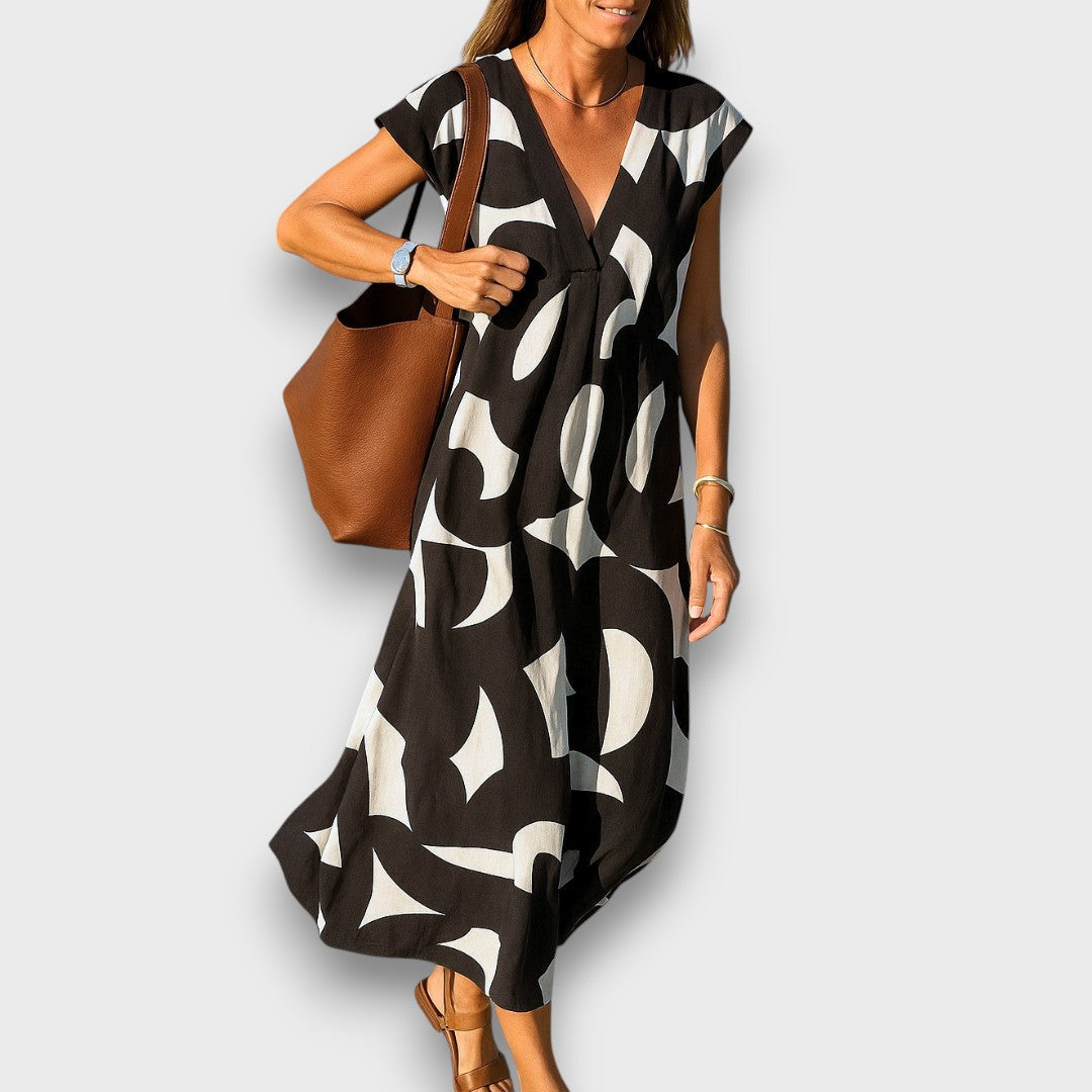 Masha | Luftiges Kleid mit V-Ausschnitt