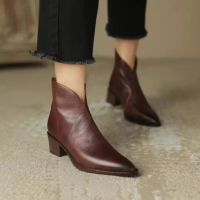 Charline – Elegante  Reißverschlussn Rückseite Stiefeletten