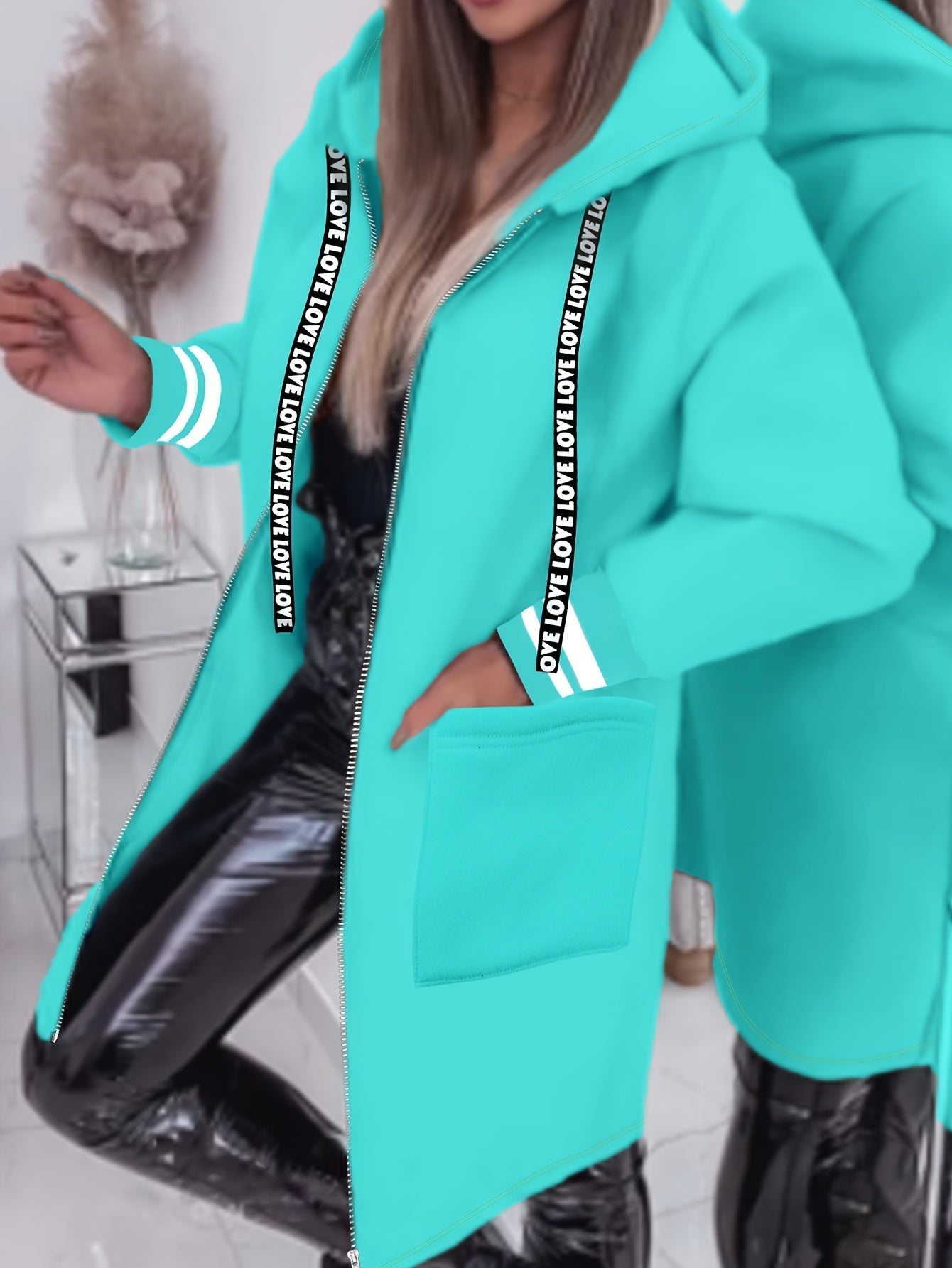 Nicola – Langärmelige Jacke Mit Seitentaschen