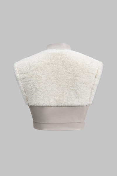 Antonia | Kunstleder-Set mit Kunstpelz-Details