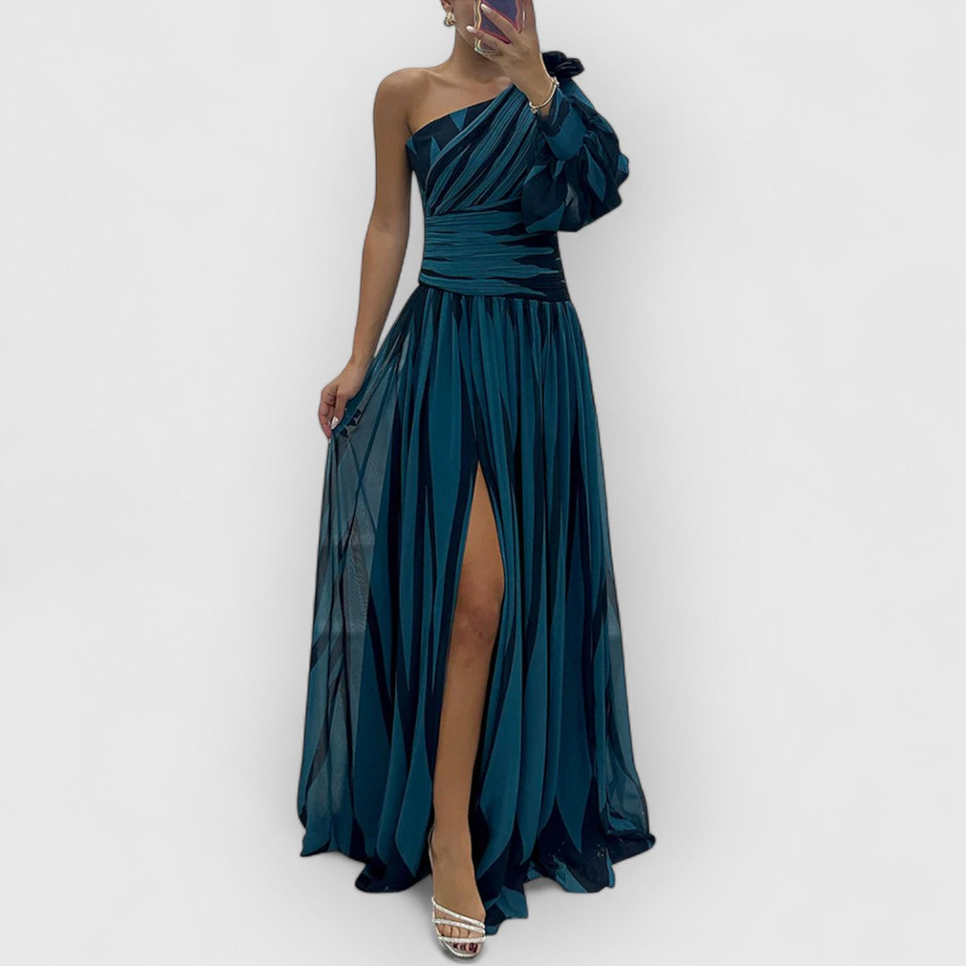 Chloe | Gestreiftes Maxikleid