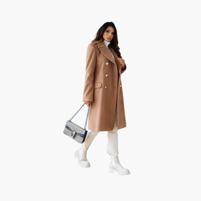 Lapel Collar Trenchcoat für Damen