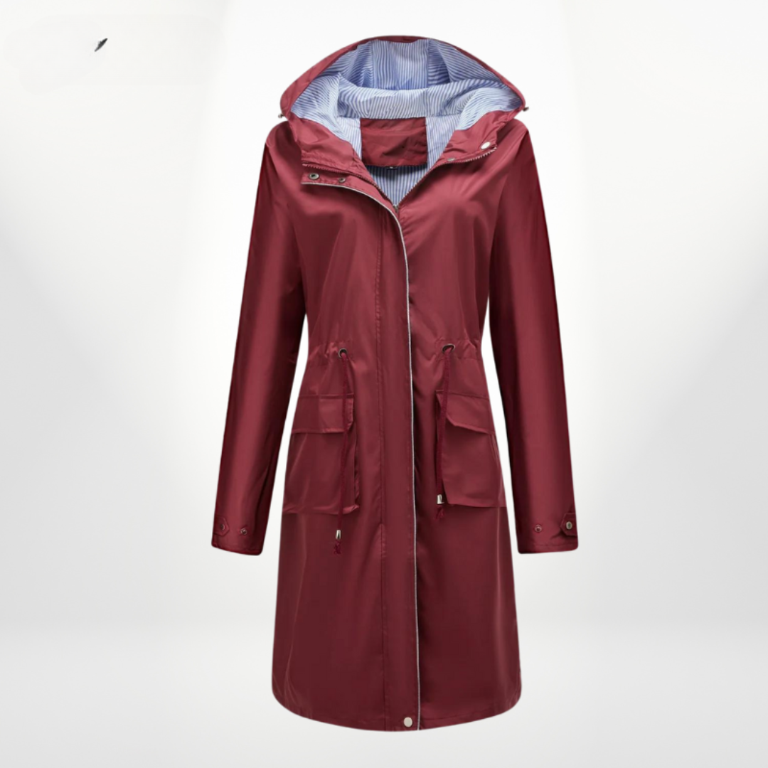 Damen Wasserdichter Trenchcoat | Mit Kapuze