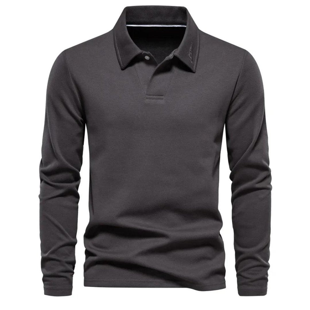 Herren Lässiger Polo | Langarm