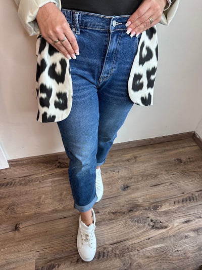 Miren - Mom-Style, Modern interpretiert – Die dunkelblauen Stretch-Jeans für Damen