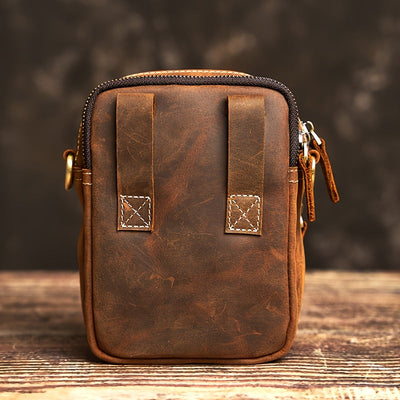 Henrik | Premium Rindsleder Vielseitige Hüft- und Umhängetasche