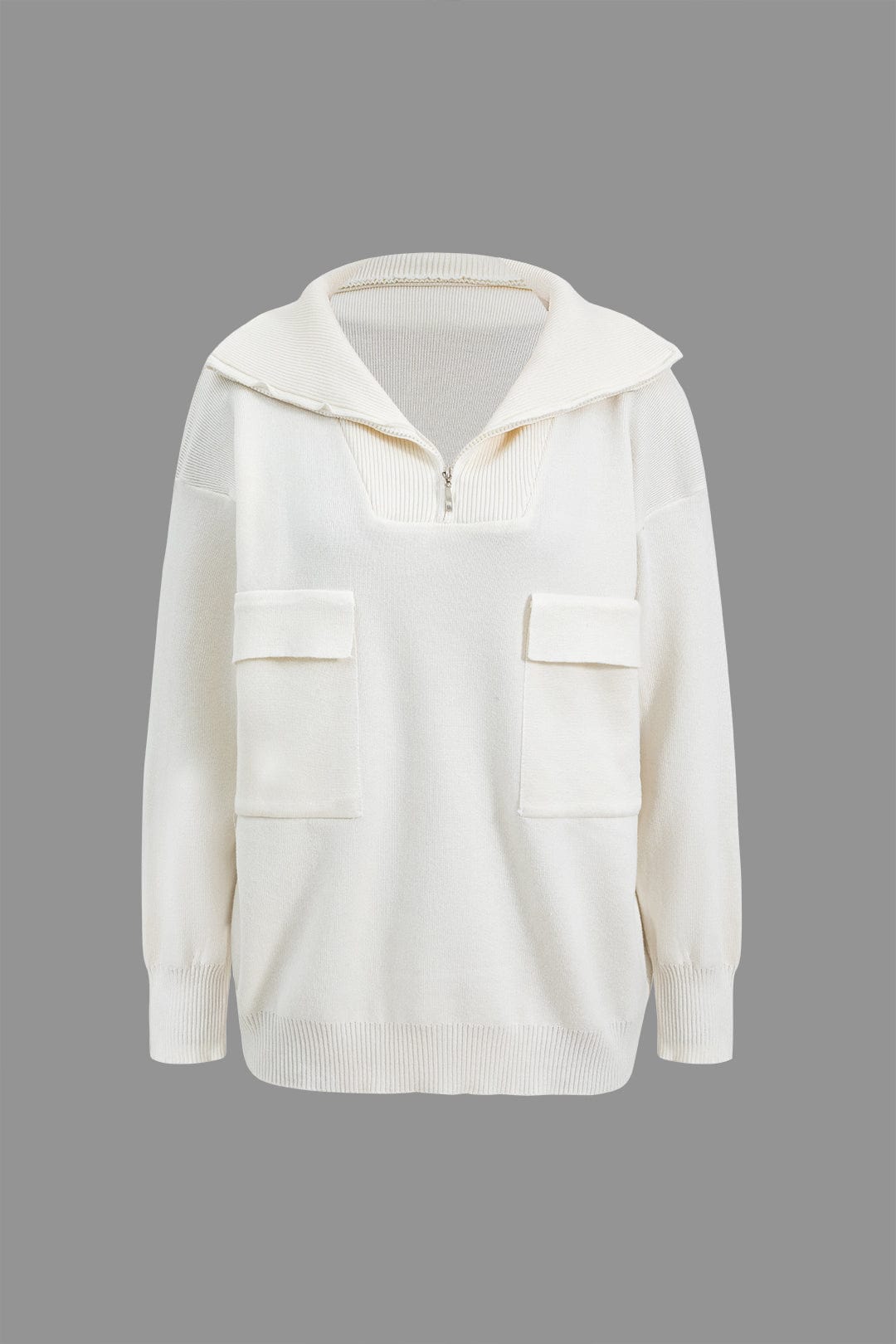 Lara | Zweiteiler-Set mit Oversized-Pullover & Schlitzrock