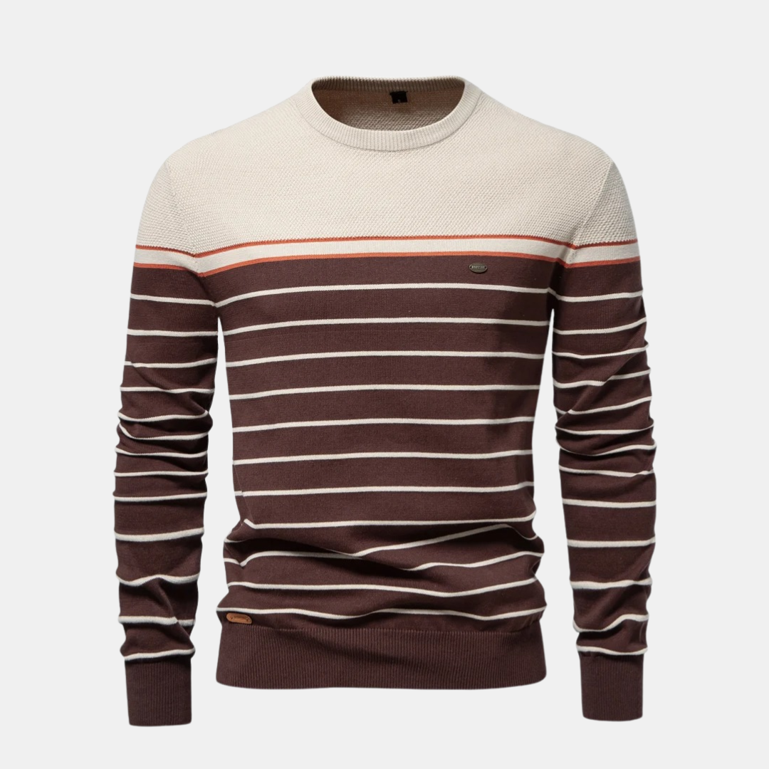 Riviera Freizeitpullover mit Streifen