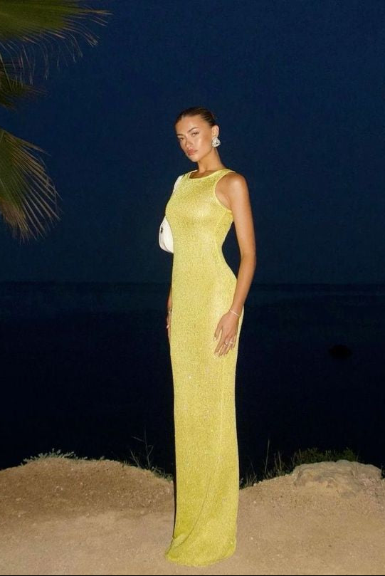 MAUDE | LANGES ÄRMELLOSES KLEID